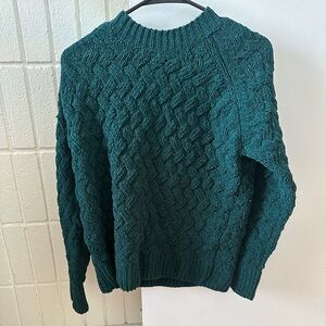 Emerald Green Crew Neck Sweater NWT